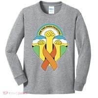 Leukemia Awareness For The Ones Fighting Kids Long Sleeve Shirt thumb 0