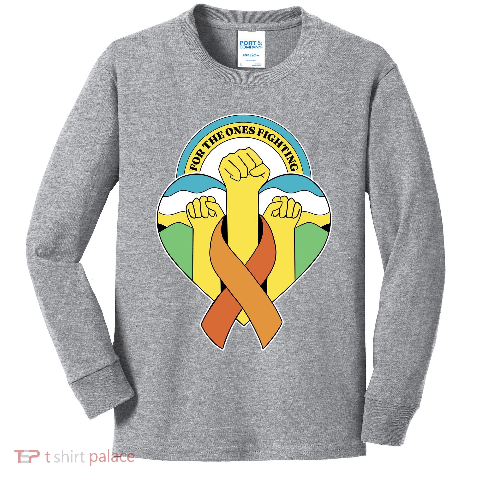 Leukemia Awareness For The Ones Fighting Kids Long Sleeve Shirt