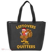 Leftovers Are For Quitters Funny Thanksgiving Turkey Dinner Tote Bag thumb 0