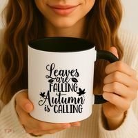 Leaves Are Falling Autumn Is Calling Coffee Mug thumb 3