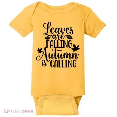 Leaves Are Falling Autumn Is Calling Baby Bodysuit