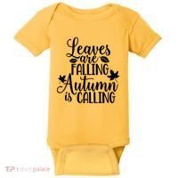 Leaves Are Falling Autumn Is Calling Baby Bodysuit thumb 0