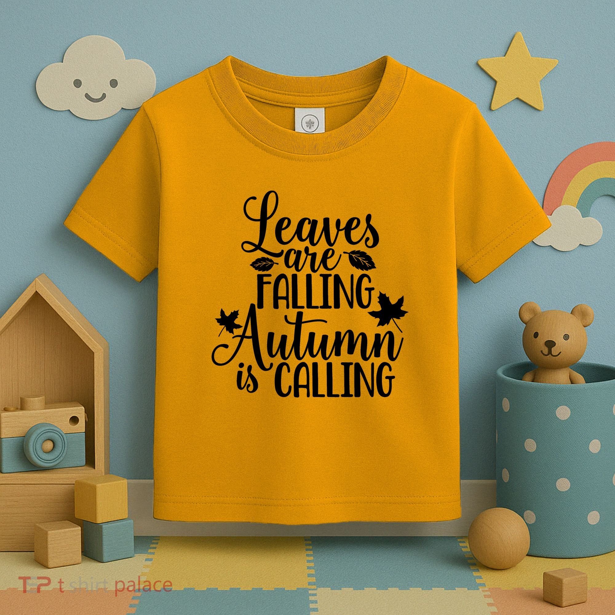 Leaves Are Falling Autumn Is Calling Toddler T-Shirt