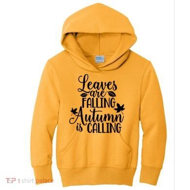 Leaves Are Falling Autumn Is Calling Kids Hoodie