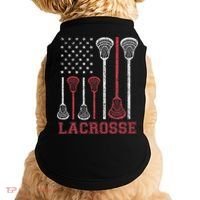 Lacrosse American Flag Lax Women Gifts Doggie Tank thumb 0