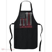 Lacrosse American Flag Lax Women Gifts Apron thumb 0