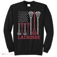 Lacrosse American Flag Lax Women Gifts Sweatshirt thumb 0