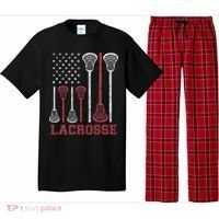 Lacrosse American Flag Lax Women Gifts Pajama Set thumb 0