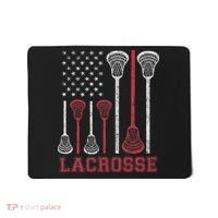 Lacrosse American Flag Lax Women Gifts Mousepad thumb 0