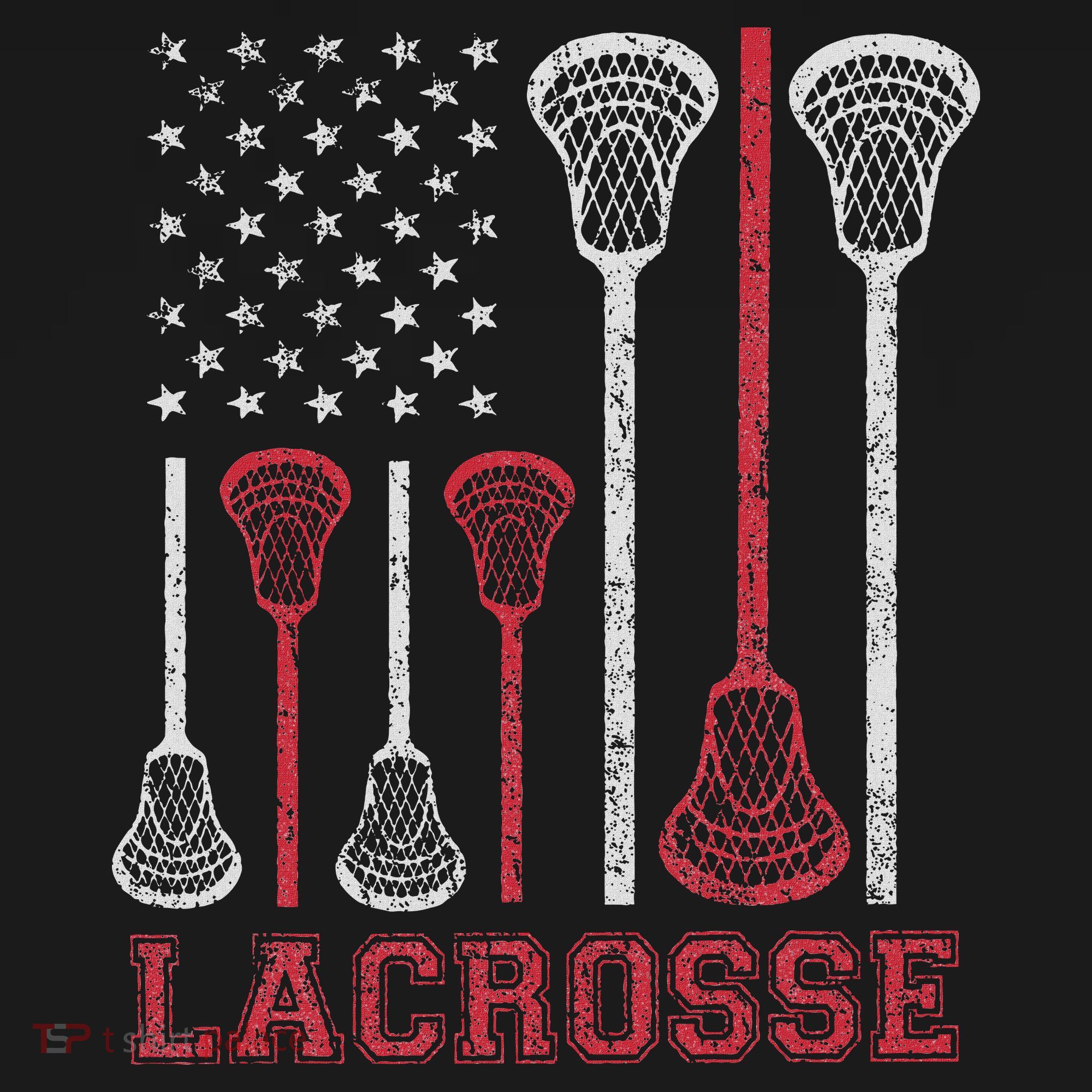 Lacrosse American Flag Lax Women Gifts Mousepad