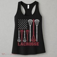 Lacrosse American Flag Lax Women Gifts Women's Tank Top thumb 3