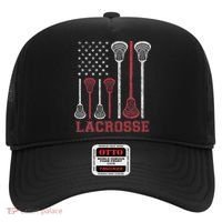 Lacrosse American Flag Lax Women Gifts Hat thumb 0