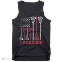 Lacrosse American Flag Lax Women Gifts Tank Top thumb 0
