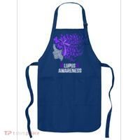 Lupus Awareness Funny Gift Lupus Purple Butterflies Gift Apron thumb 0