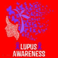 Lupus Awareness Funny Gift Lupus Purple Butterflies Gift Santa Hat thumb 1