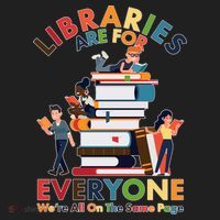 Libraries Are For Everyone Were All One The Same Page Tumbler thumb 3