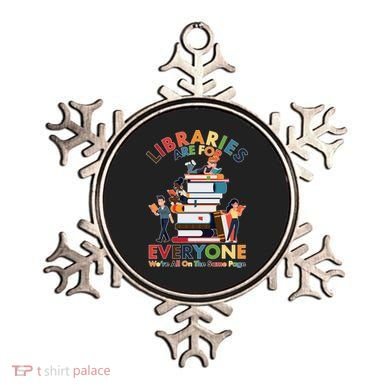 Libraries Are For Everyone Were All One The Same Page Ornament