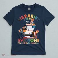 Libraries Are For Everyone Were All One The Same Page T-Shirt thumb 5