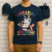 Libraries Are For Everyone Were All One The Same Page T-Shirt thumb 6