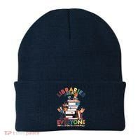 Libraries Are For Everyone Were All One The Same Page Beanie thumb 0