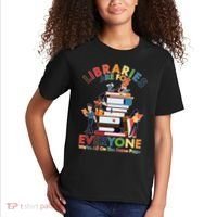 Libraries Are For Everyone Were All One The Same Page Kids T-Shirt thumb 2