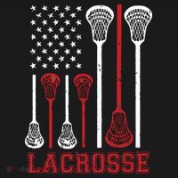 Lacrosse American Flag LAX Lacrosse Apparel Lacrosse Player Backpack thumb 2