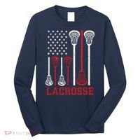 Lacrosse American Flag LAX Lacrosse Apparel Lacrosse Player Long Sleeve Shirt thumb 0