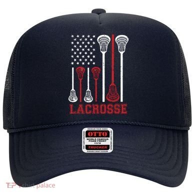 Lacrosse American Flag LAX Lacrosse Apparel Lacrosse Player Hat