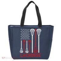 Lacrosse American Flag LAX Lacrosse Apparel Lacrosse Player Tote Bag thumb 0