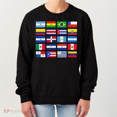 Latin American Flags Hispanic Heritage Month Women's Sweatshirt