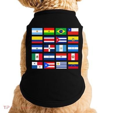 Latin American Flags Hispanic Heritage Month Doggie Tank