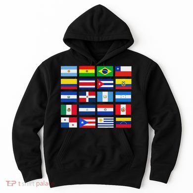 Latin American Flags Hispanic Heritage Month Hoodie