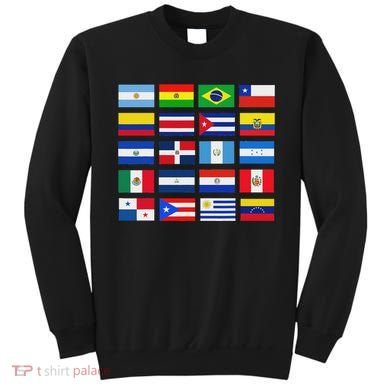 Latin American Flags Hispanic Heritage Month Sweatshirt