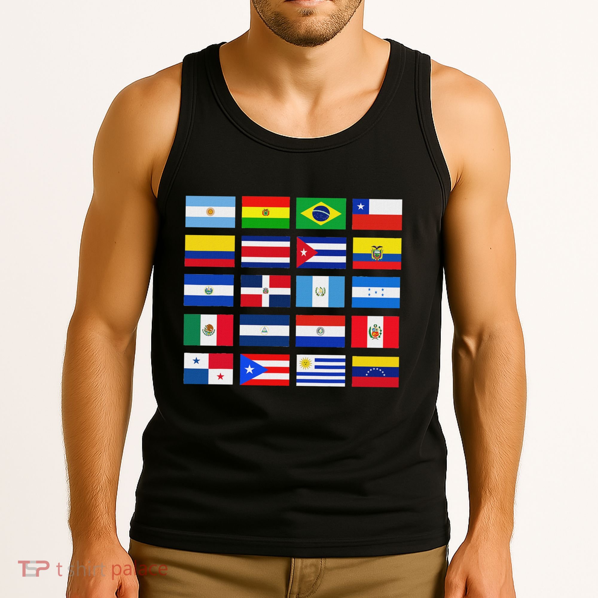 Latin American Flags Hispanic Heritage Month Tank Top