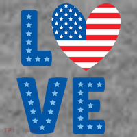Love American Flag Heart 4th Of July Toddler Hoodie thumb 2
