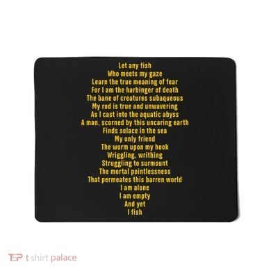 Let Any Fish Who Meets My Gaze Mousepad
