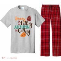 Leaves Are Falling Autumn Is Calling Pajama Set thumb 0