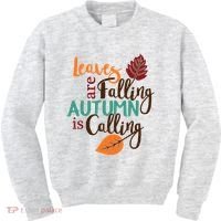 Leaves Are Falling Autumn Is Calling Kids Sweatshirt thumb 0