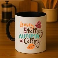 Leaves Are Falling Autumn Is Calling Coffee Mug thumb 4