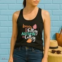 Leaves Are Falling Autumn Is Calling Women's Tank Top thumb 2