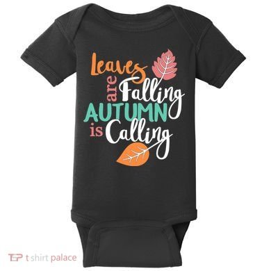 Leaves Are Falling Autumn Is Calling Baby Bodysuit
