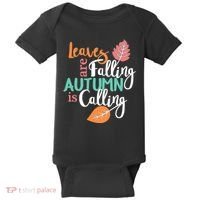 Leaves Are Falling Autumn Is Calling Baby Bodysuit thumb 0