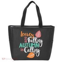 Leaves Are Falling Autumn Is Calling Tote Bag thumb 0