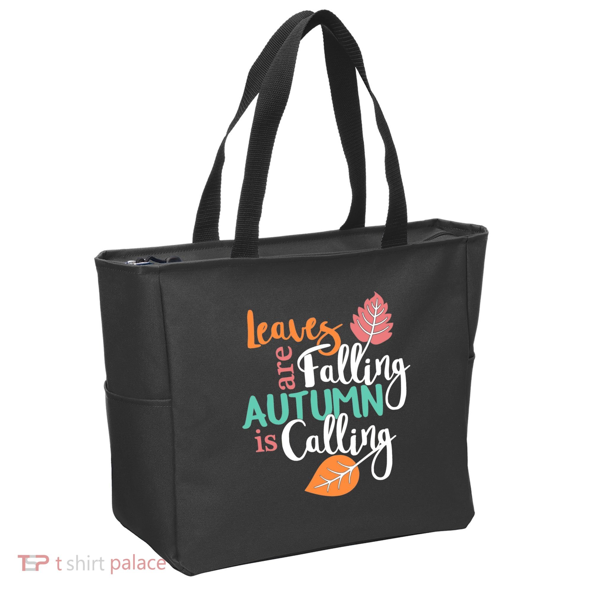 Leaves Are Falling Autumn Is Calling Tote Bag