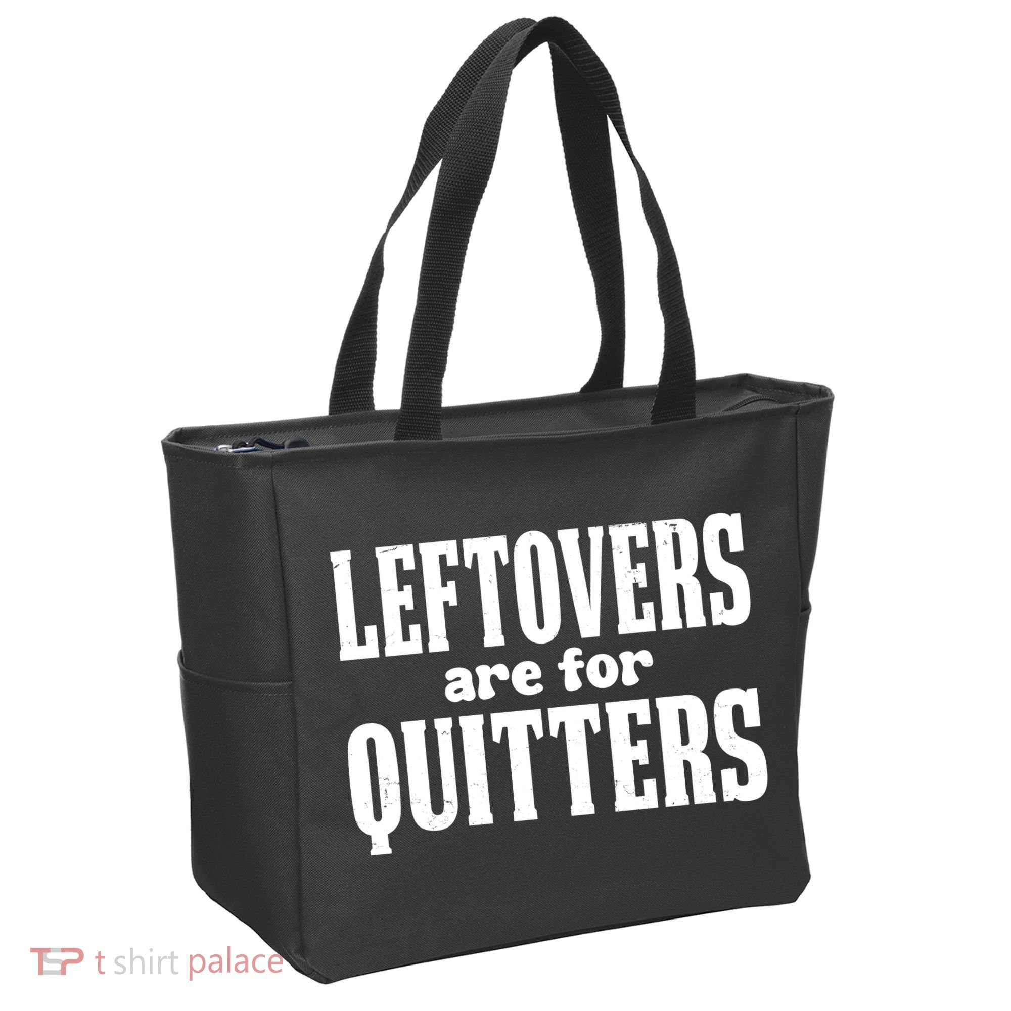 Leftovers Are For Quitters Funny Holiday Tote Bag