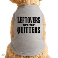 Leftovers Are For Quitters Funny Holiday Doggie Tank thumb 0