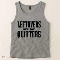 Leftovers Are For Quitters Funny Holiday Tank Top thumb 2