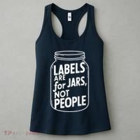Labels Are For Jars Not People Women's Tank Top thumb 3