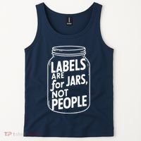 Labels Are For Jars Not People Tank Top thumb 2