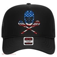 Lacrosse American Flag Lax Helmet Sticks Hat thumb 0